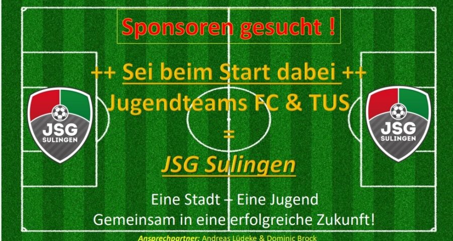  Wir suchen Premium-Partner, Sponsoren und Unterstützer für die JSG Sulingen!!!